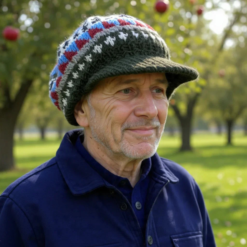 Men | Woolen Sun Shade Cap | Fleece inside