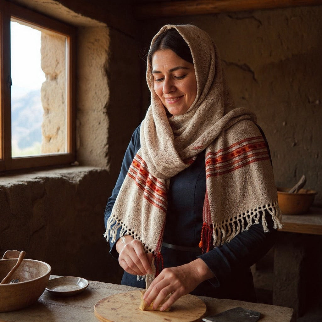 Yak Wool Stoles | Grey Colour | Handwoven