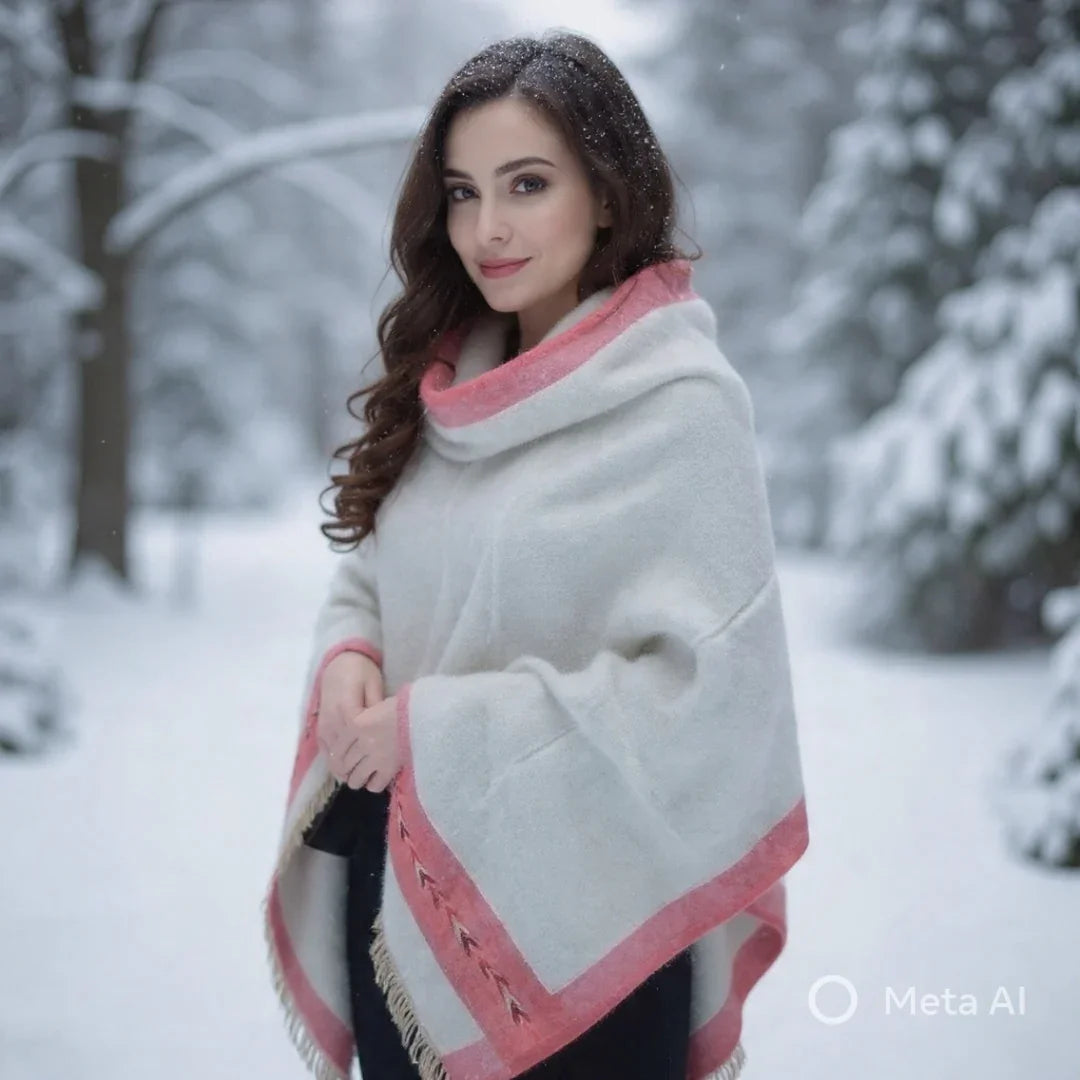 Yak Wool Shawl | Light Camel Colour | Handwoven