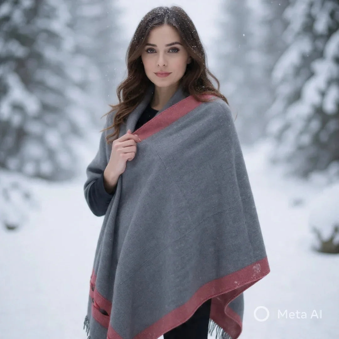 Yak Wool Shawl | Light Brown Colour | Handwoven