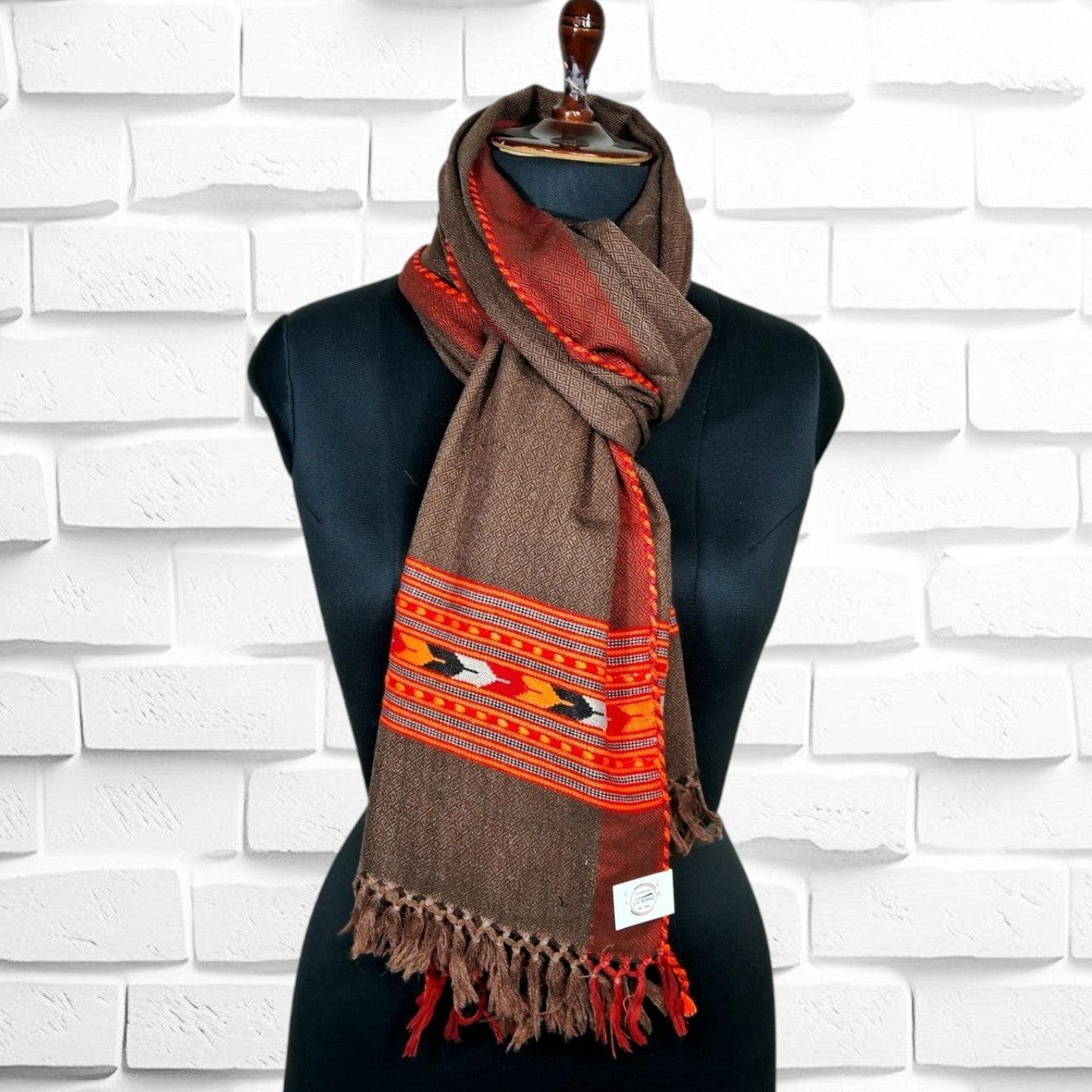 Yak Wool Stoles | Chocolate Brown colour | Handwoven