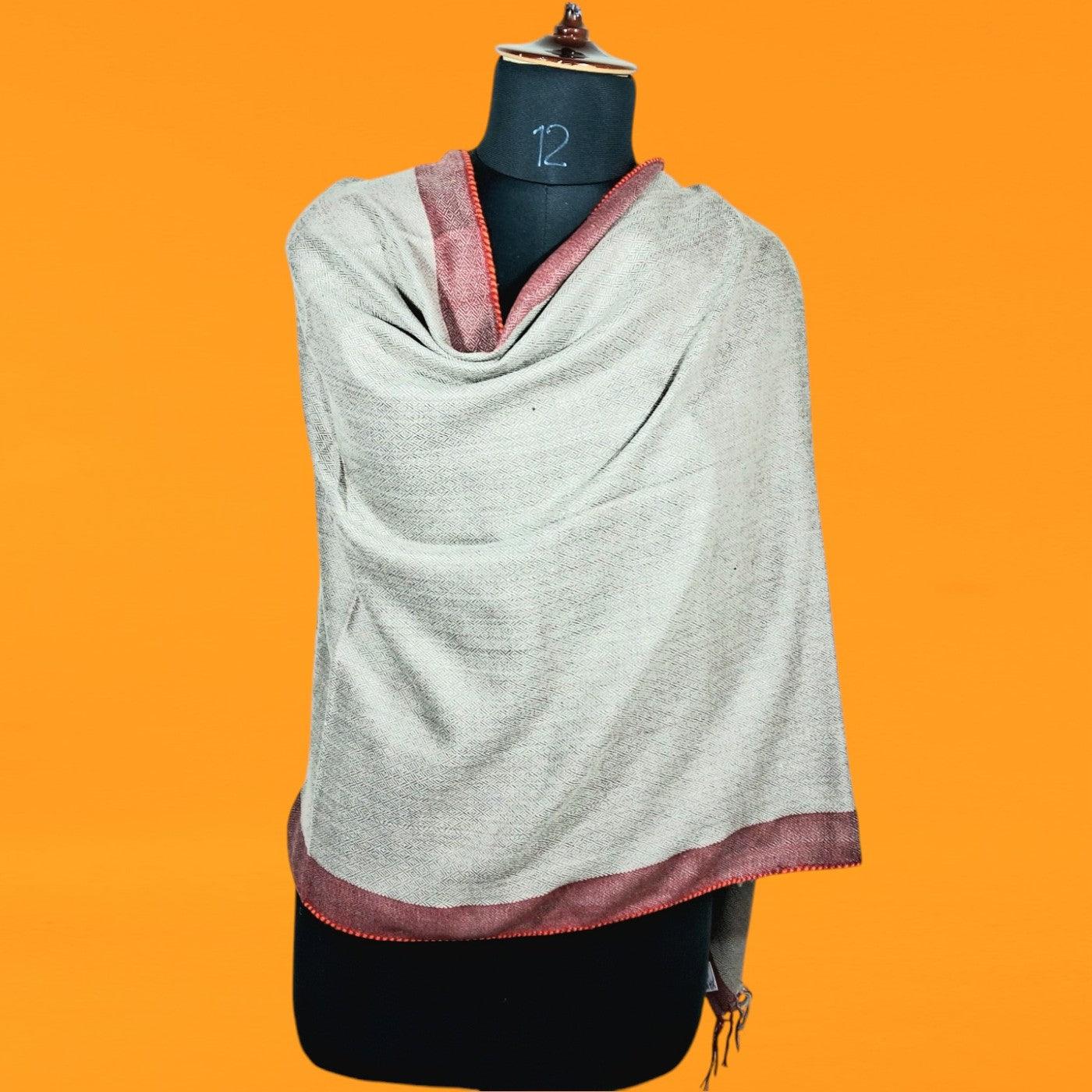 Yak Wool Stoles | Grey Colour | Handwoven