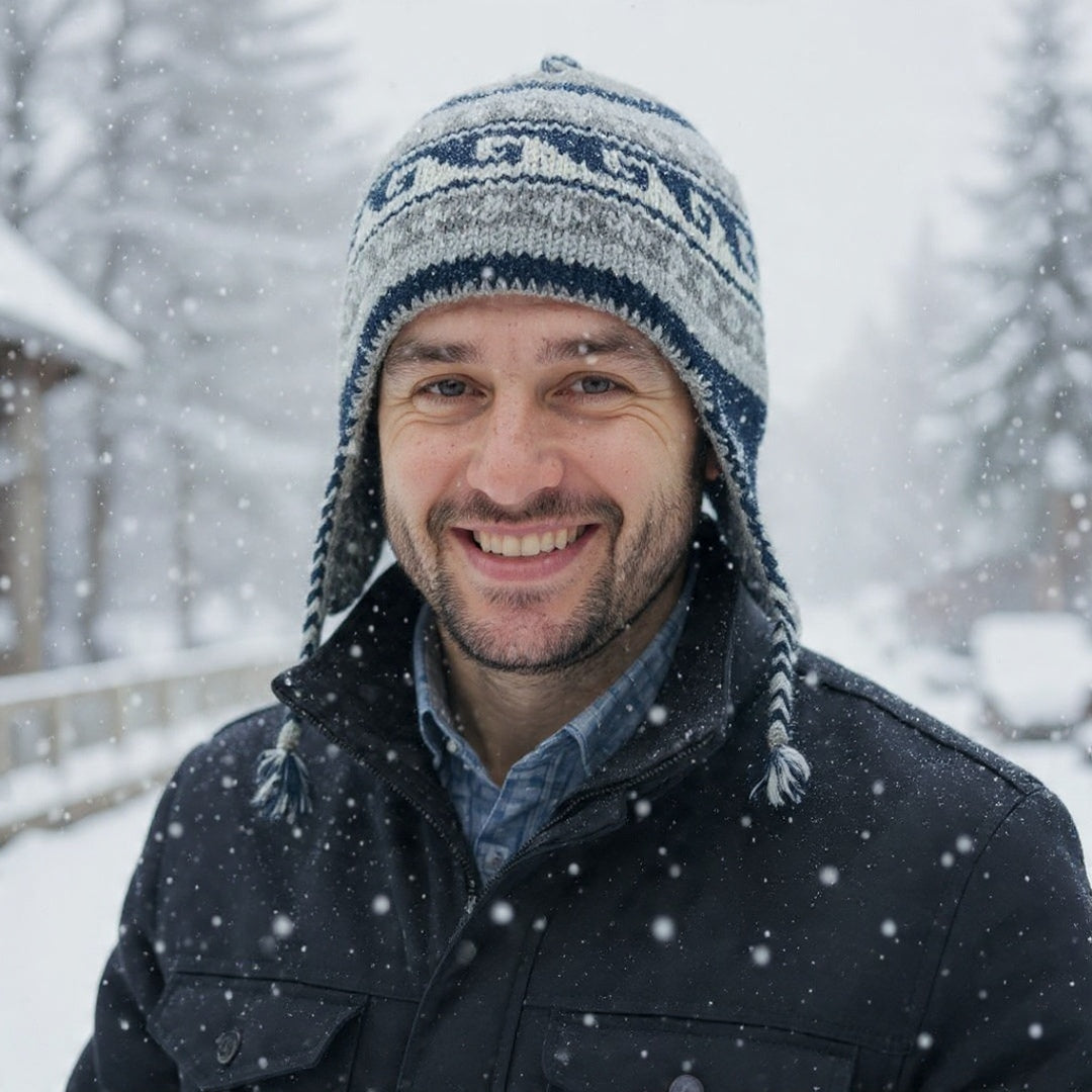 Yakwool Men Cap | Flaxseed inside | Handwoven