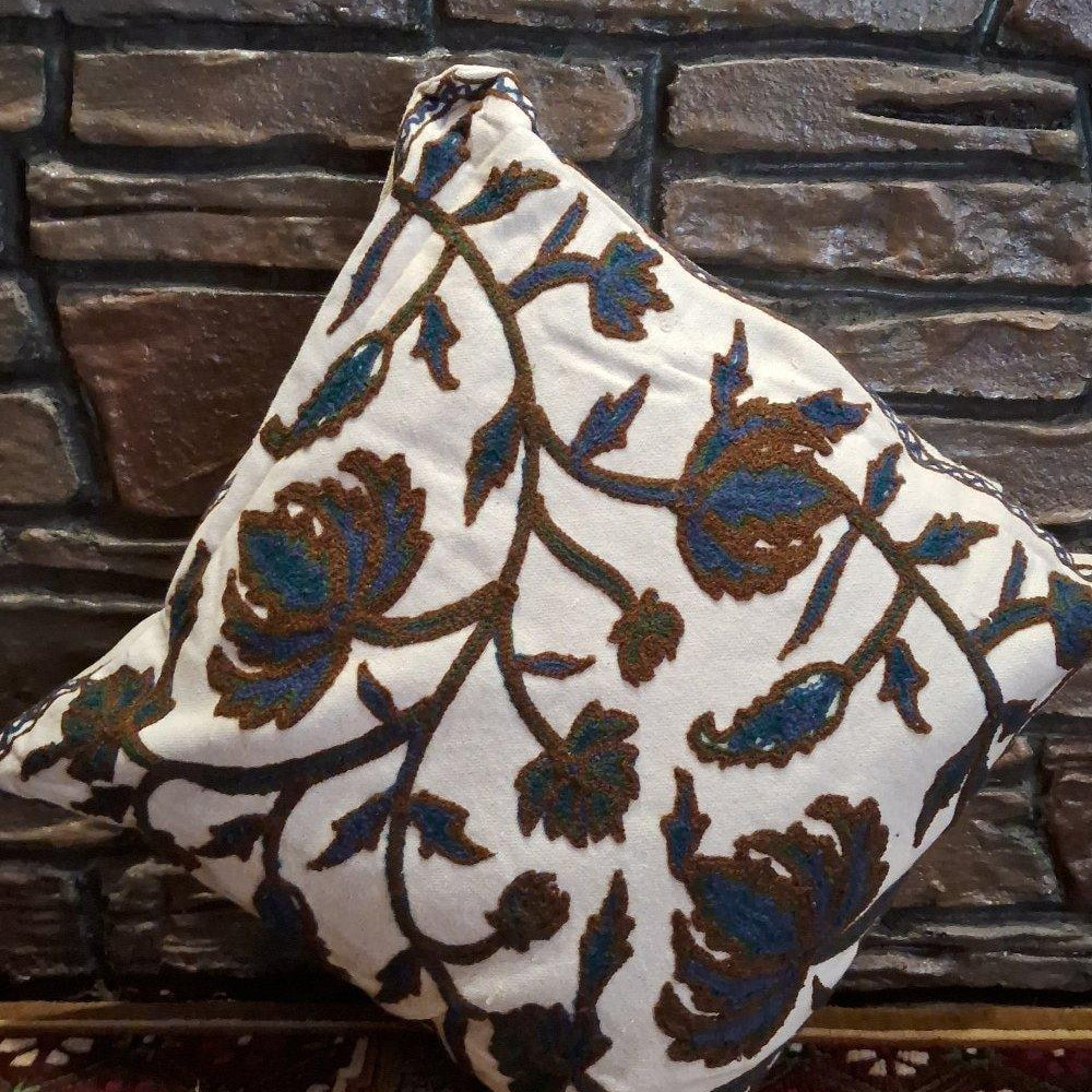 Crewel Cushion Cover | 6 Piece Set | Handmade - ZANSKAR ARTS