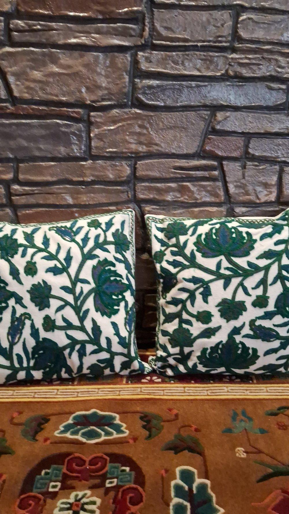 Crewel Cushion Cover | 6 Piece Set | Handmade - ZANSKAR ARTS