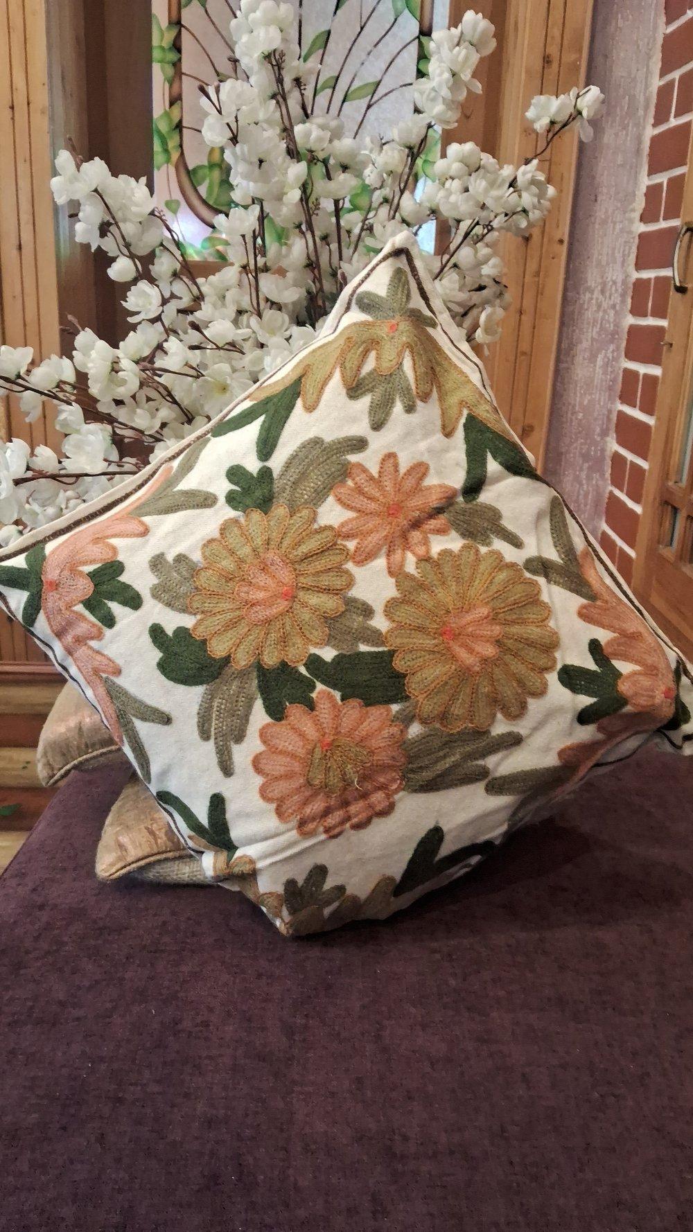 Crewel Cushion Cover | 6 Piece Set | Handmade