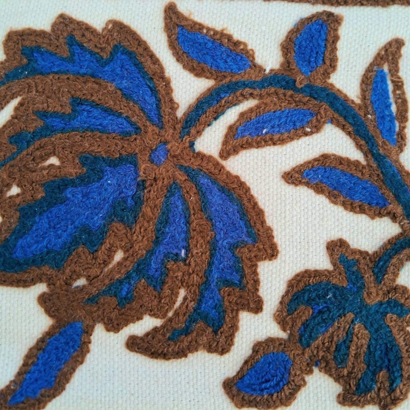 Hand Clutch | Crewel Clutch | Cotton Silk Pouch