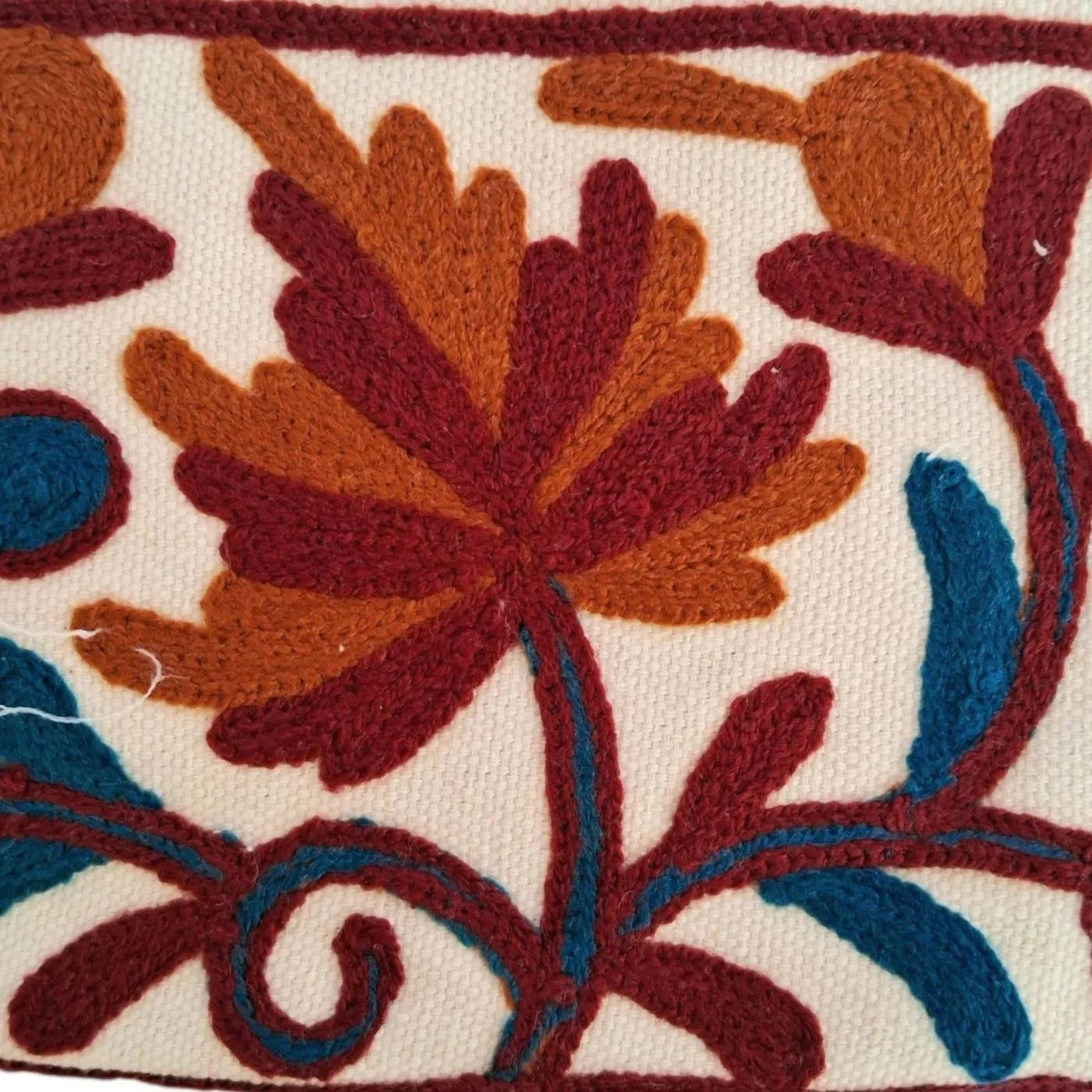 Hand Pouch | Crewel clutch | Kashmiri Crewel Embrodery