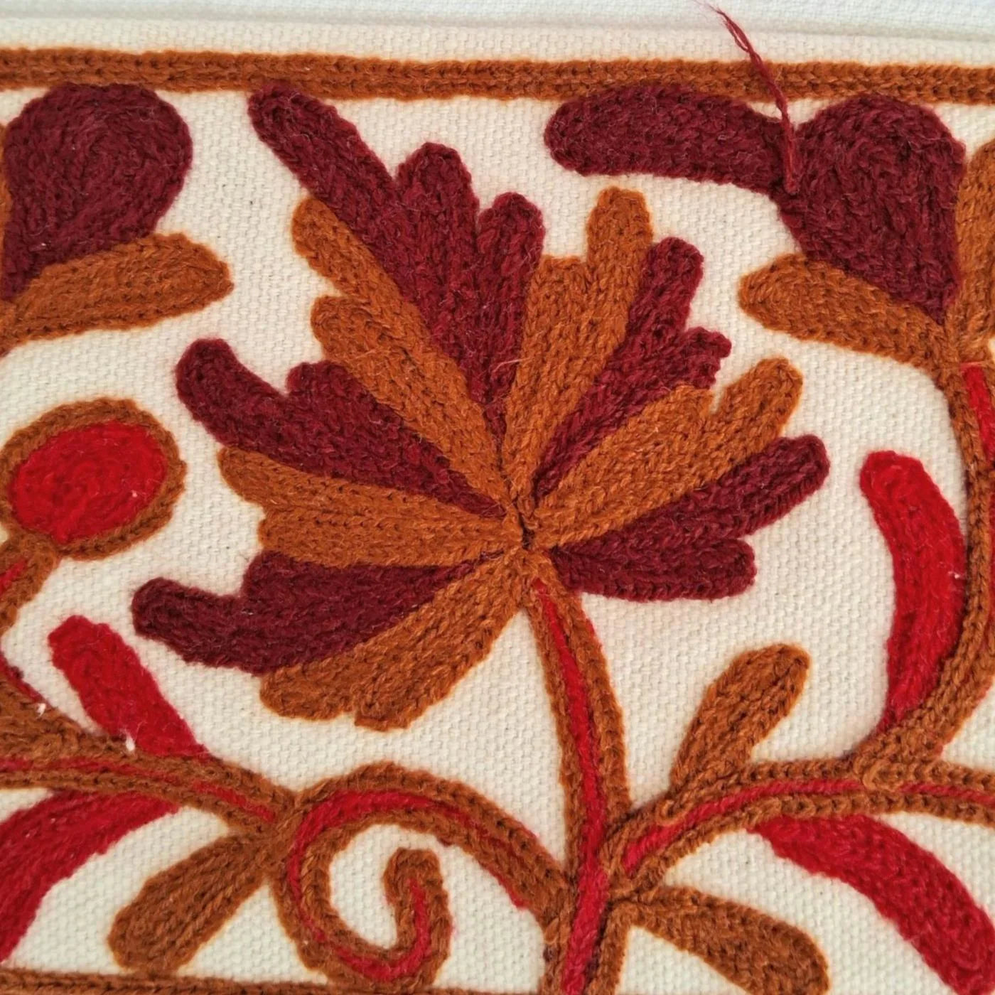 Hand Pouch | Crewel Clutch | Kashmiri Crewel Embrodery