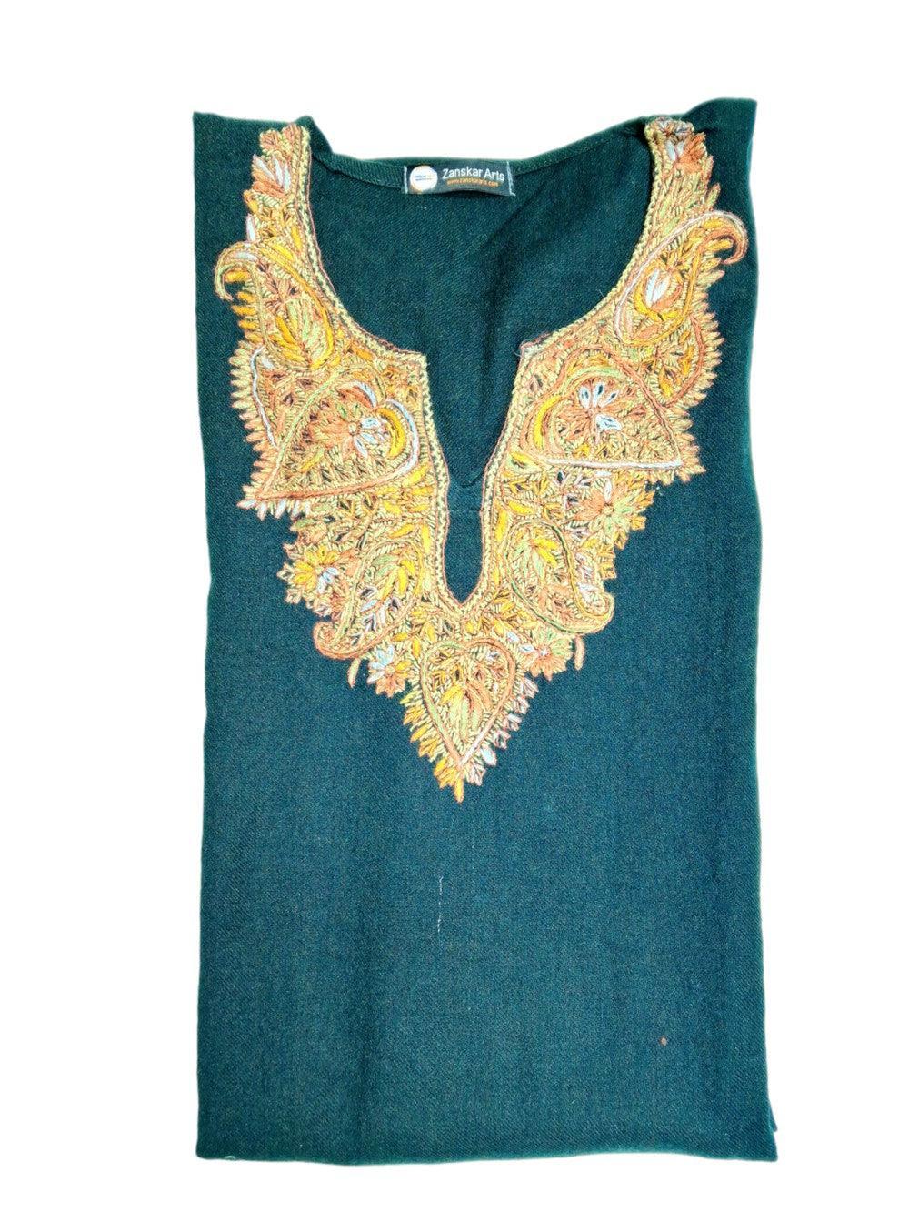 Women Cashmilon Kurties | Needle Work Kurties | Kashmiri Culture - ZANSKAR ARTS