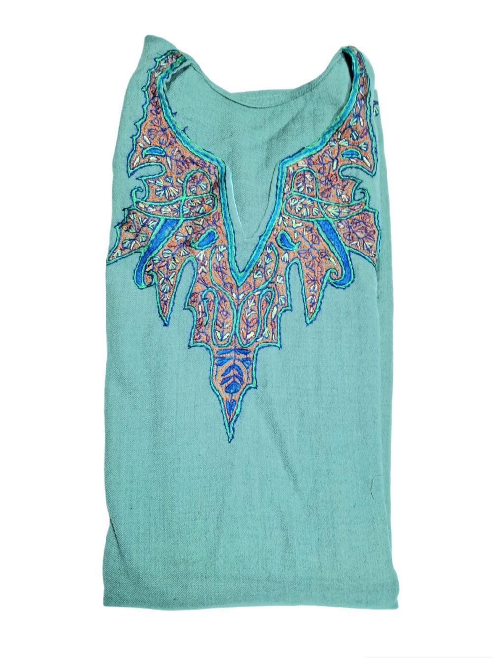 Women Cashmilon Kurties | Needle Work Kurties | Kashmiri Culture - ZANSKAR ARTS