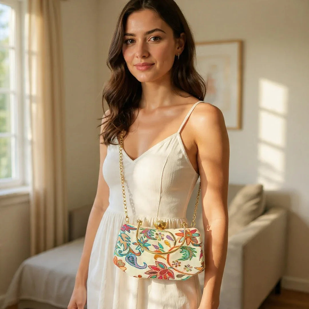 Embroidered Clutch | Clutch For Women | Party Bridal Clutch