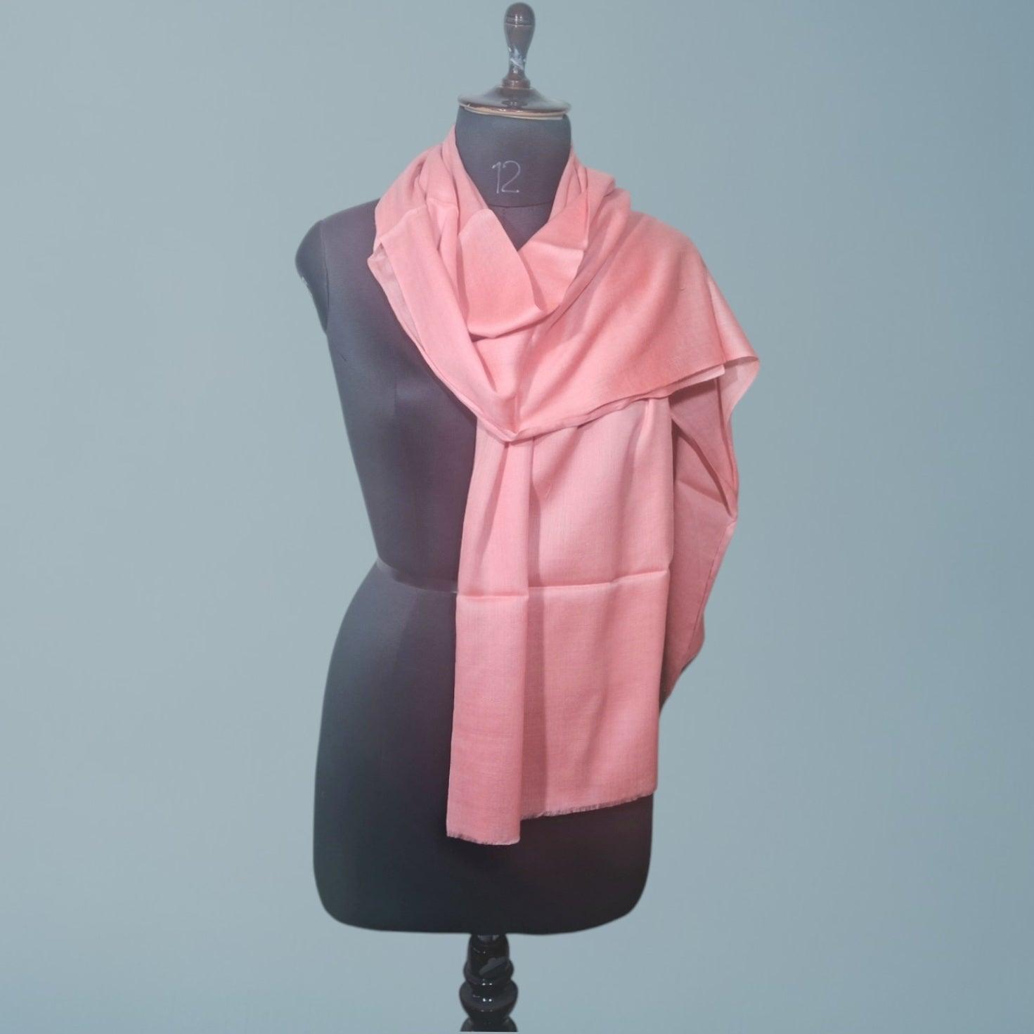 Plain Sami Pashmina Stole | Fine Wool Stole | Plain Stole - ZANSKAR ARTS
