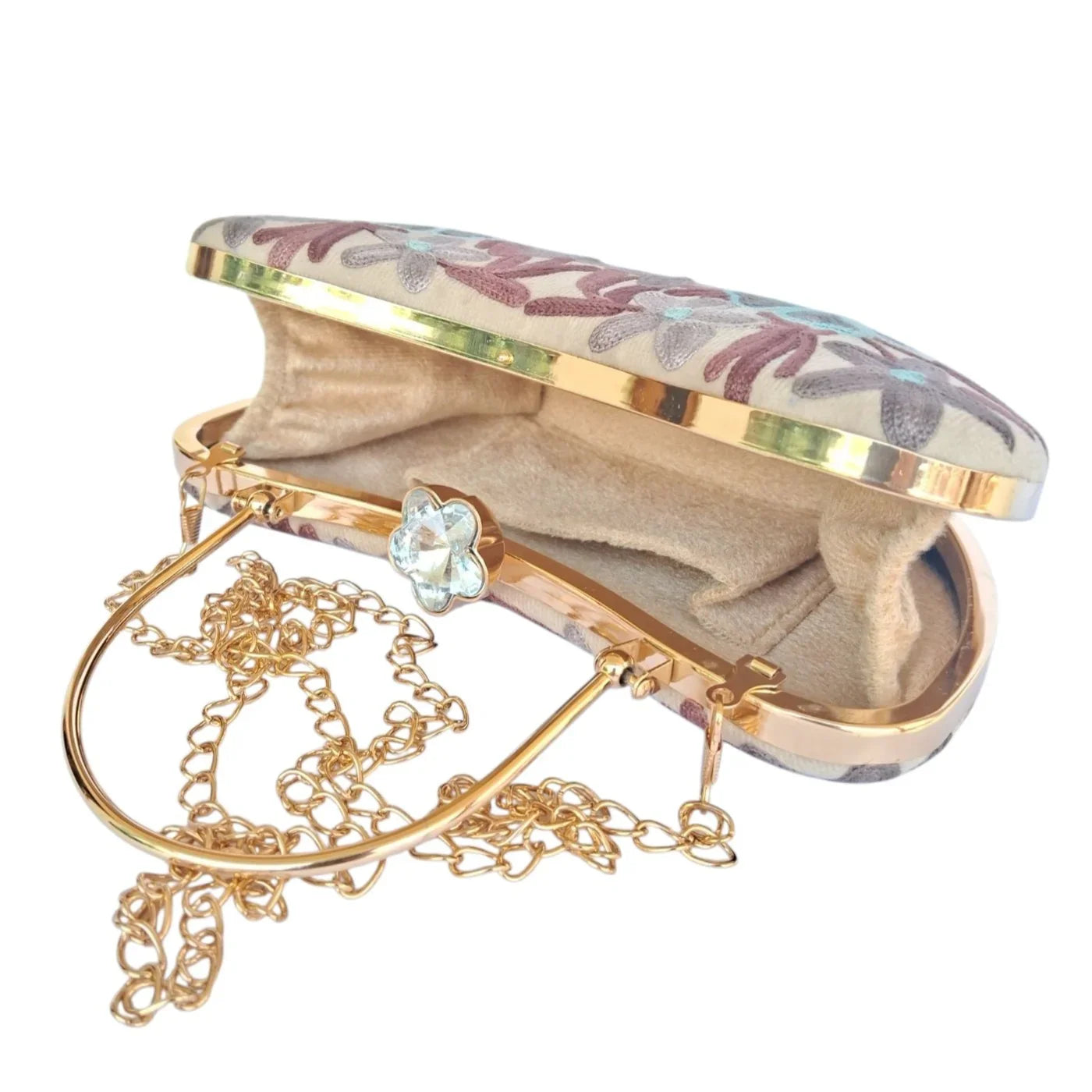 Embroidered Clutch | Box Clutch For Women | Party Bridal Clutch
