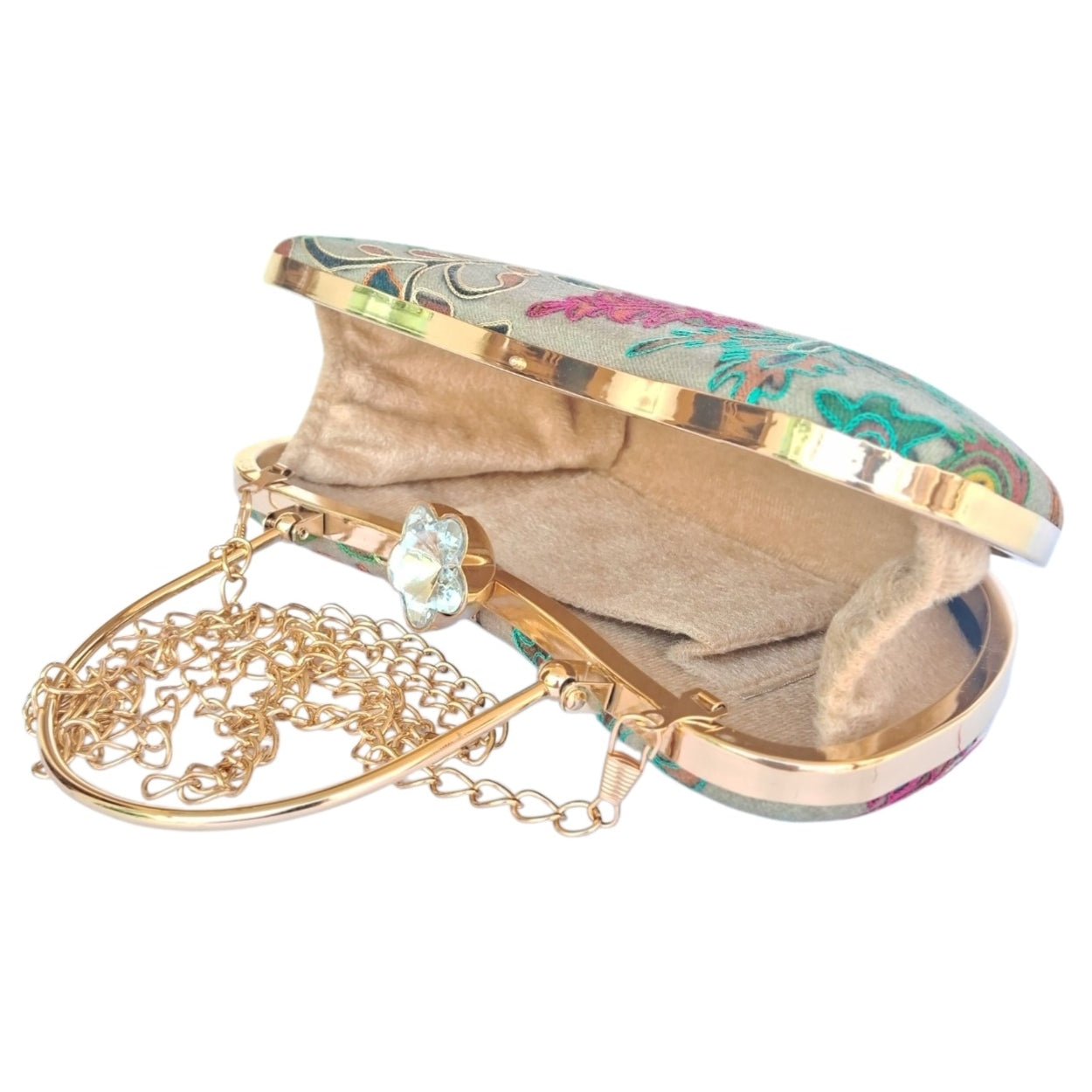 Embroidered Clutch | Box Clutch For Women | Party Bridal Clutch