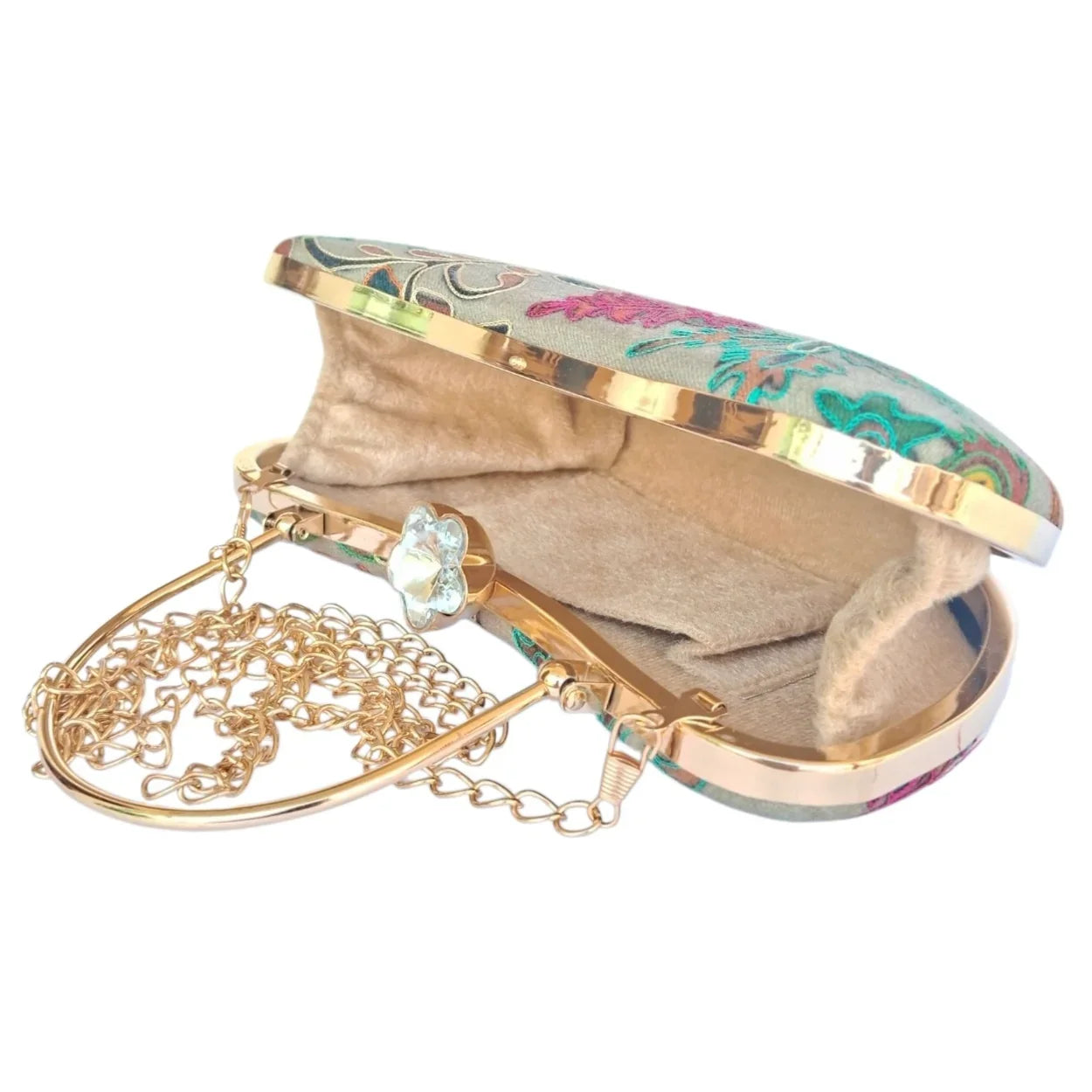 Embroidered Clutch | Box Clutch For Women | Party Bridal Clutch