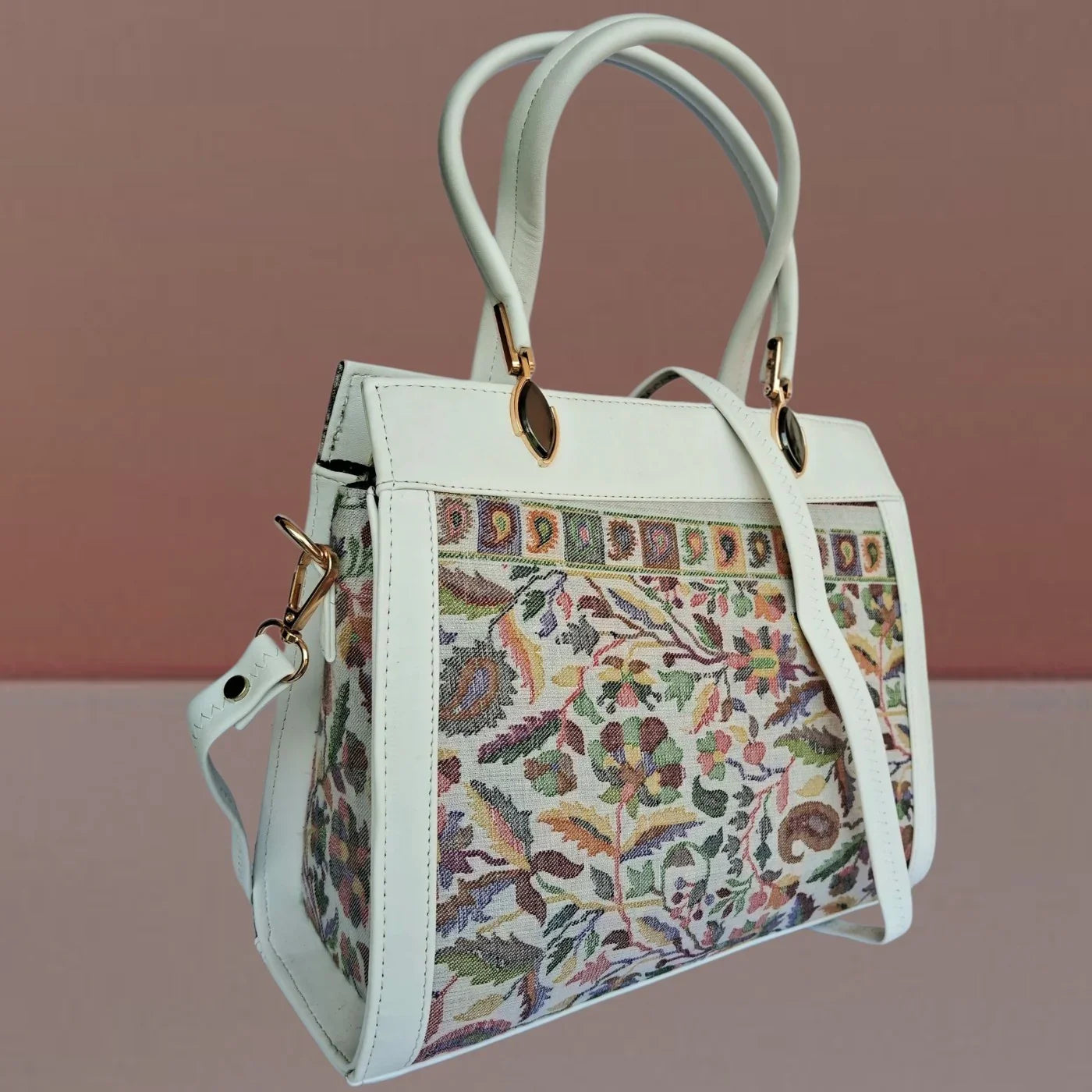 Kani Shoulder Bag | Handmade Kani Embroidered Bag | Hand Bag Kani