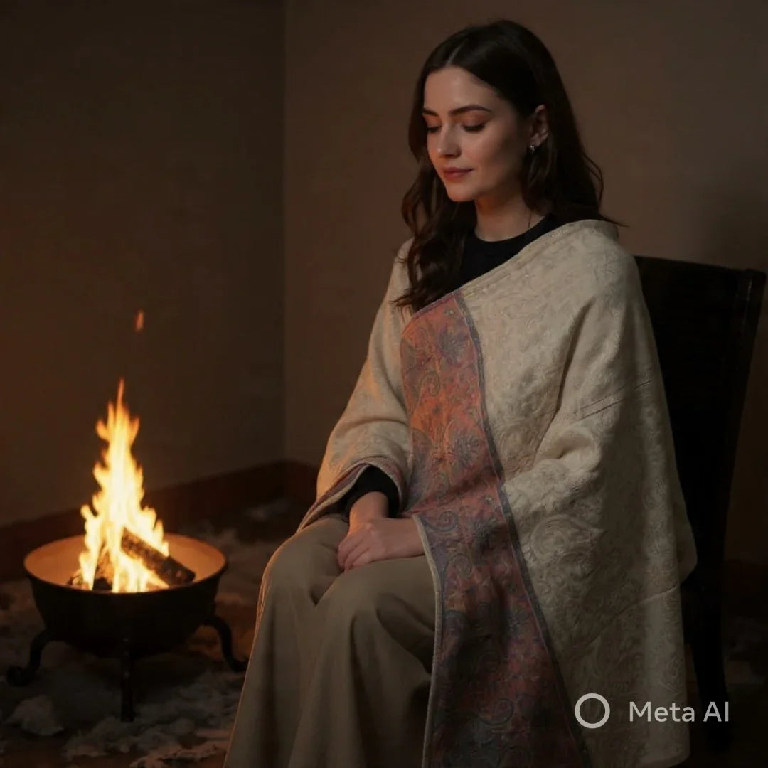 Pashmina Shawl | Self Designed Shawl | Kani Palla Shawl