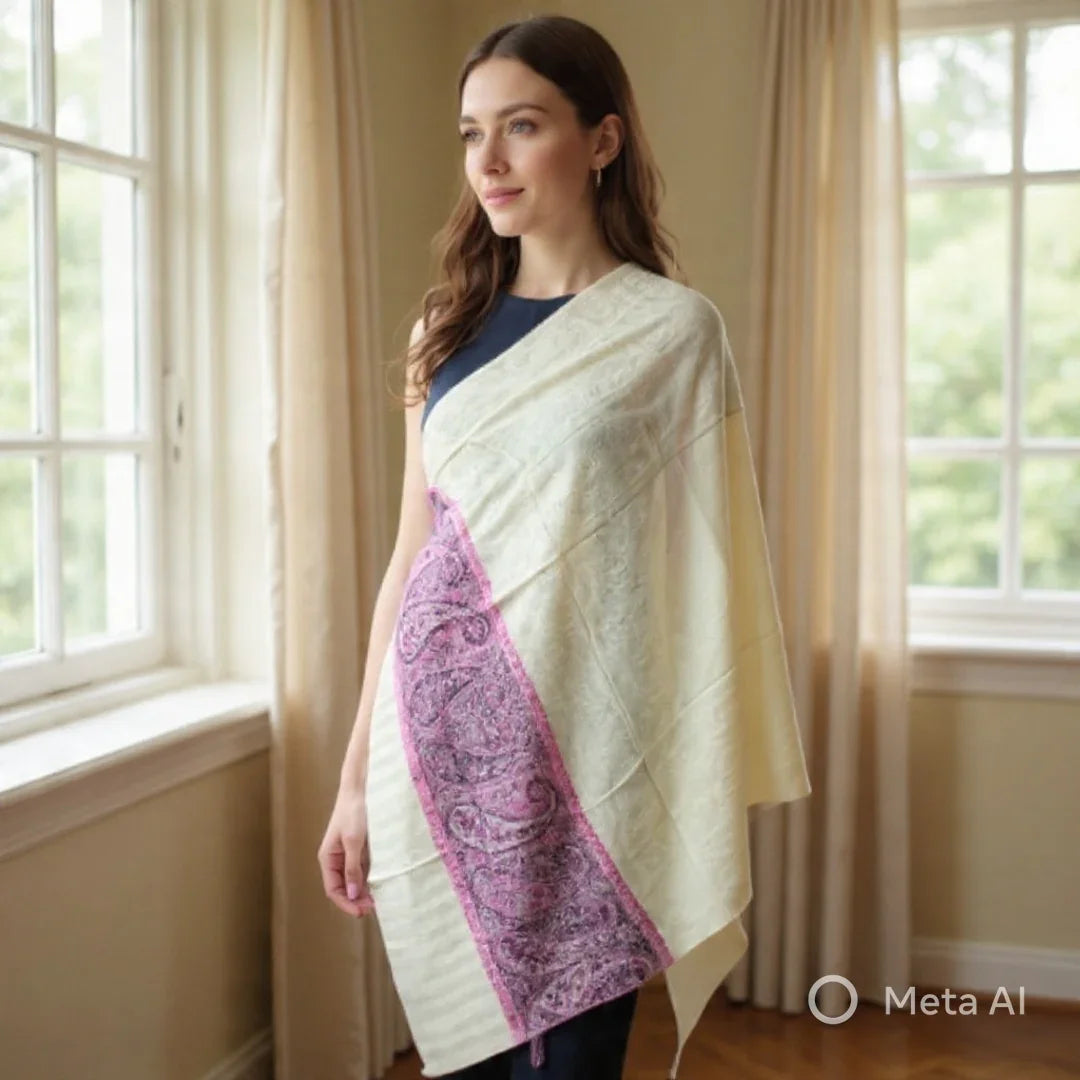 Pashmina Shawl | Self Designed Shawl | Kani Palla Shawl