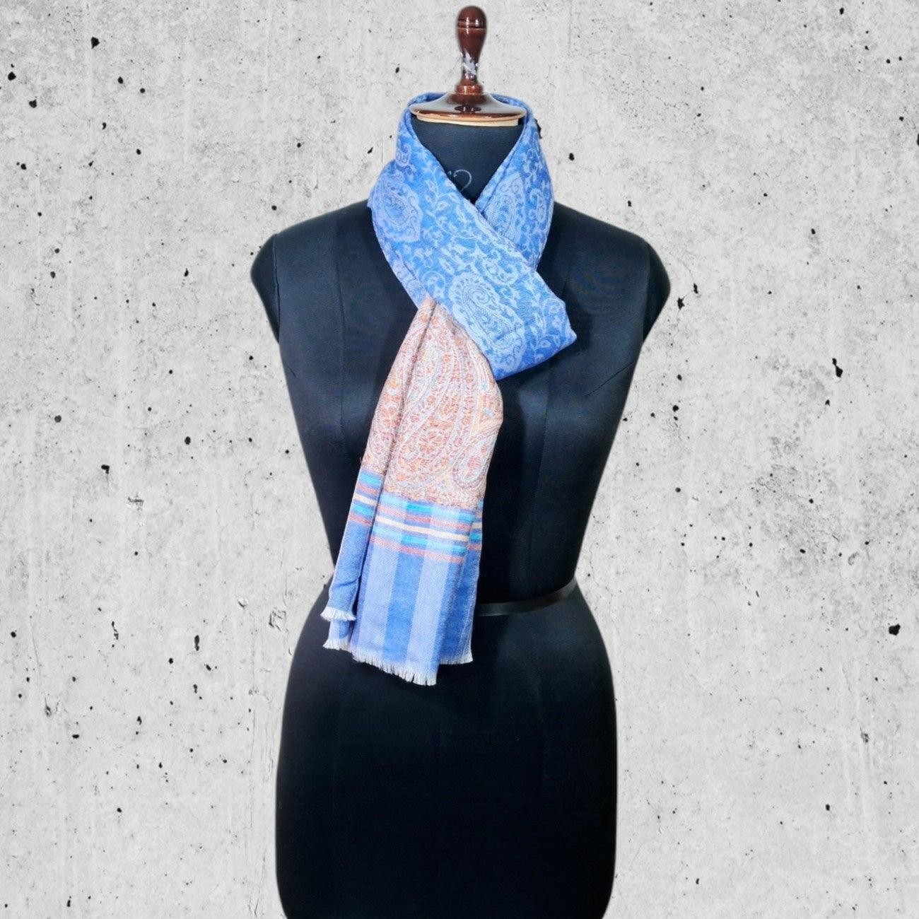 Pashmina Stole | Self Designed Stole | Kani Palla Stole - ZANSKAR ARTS