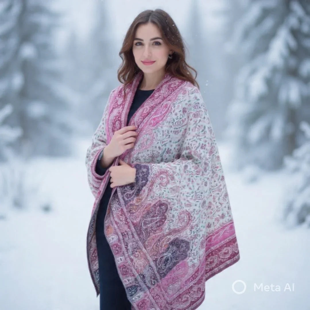 Kani Wool Shawl | Woolen Shawl | Multicolor