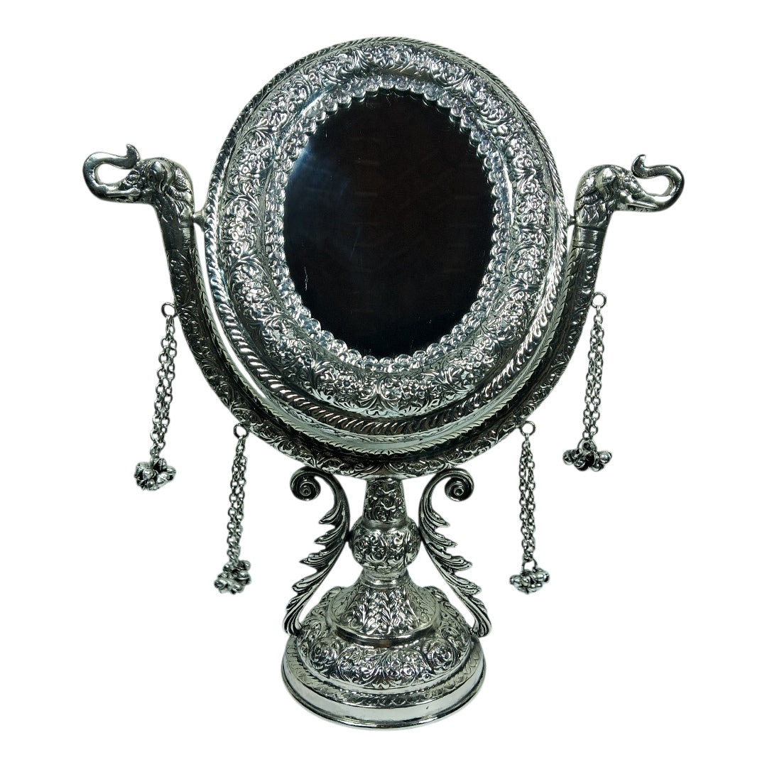 Dressing Table Mirror | White Metal Mirror | Makeup Mirror