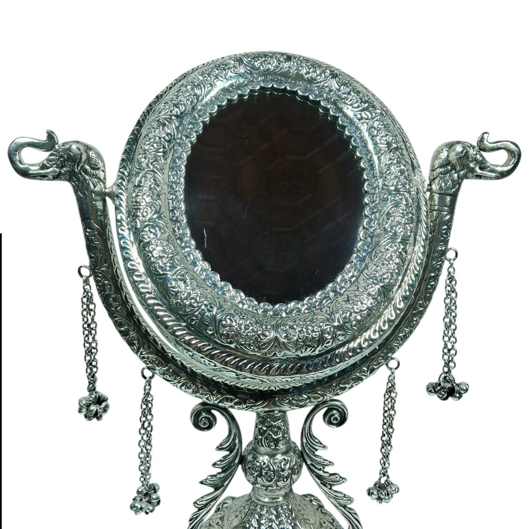 Dressing Table Mirror | White Metal Mirror | Makeup Mirror