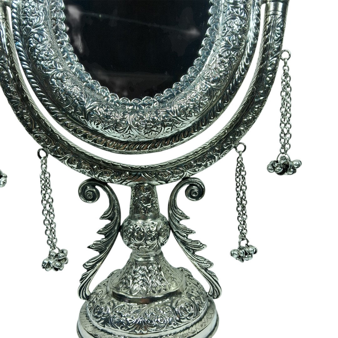 Dressing Table Mirror | White Metal Mirror | Makeup Mirror
