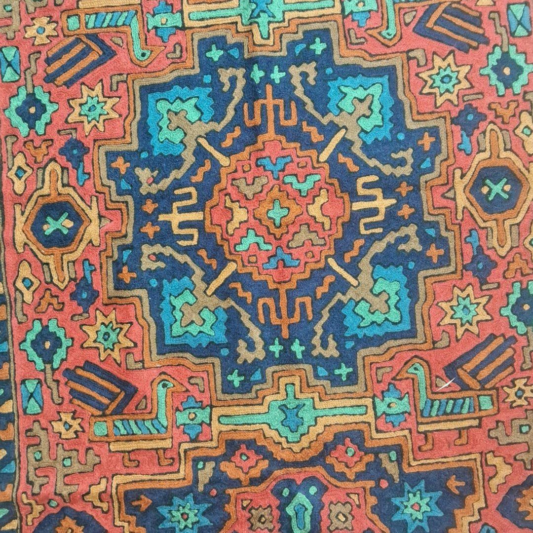 Hand Aari Embroidered Chain Stitch | Rugs & Wall Hanging | 2.5ft/4ft