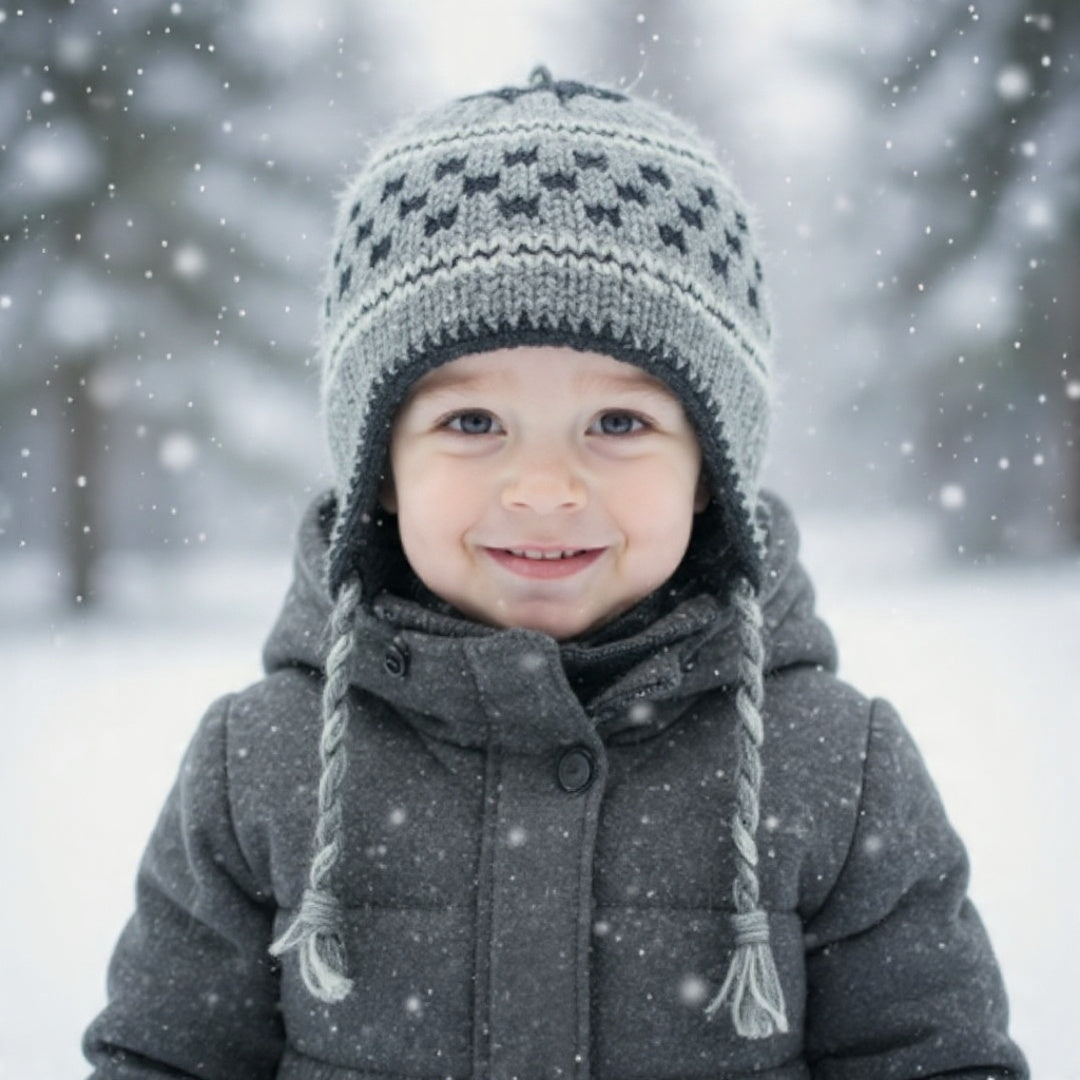 Yakwool Cap | Flaxseed inside | Handwoven | Qureshi