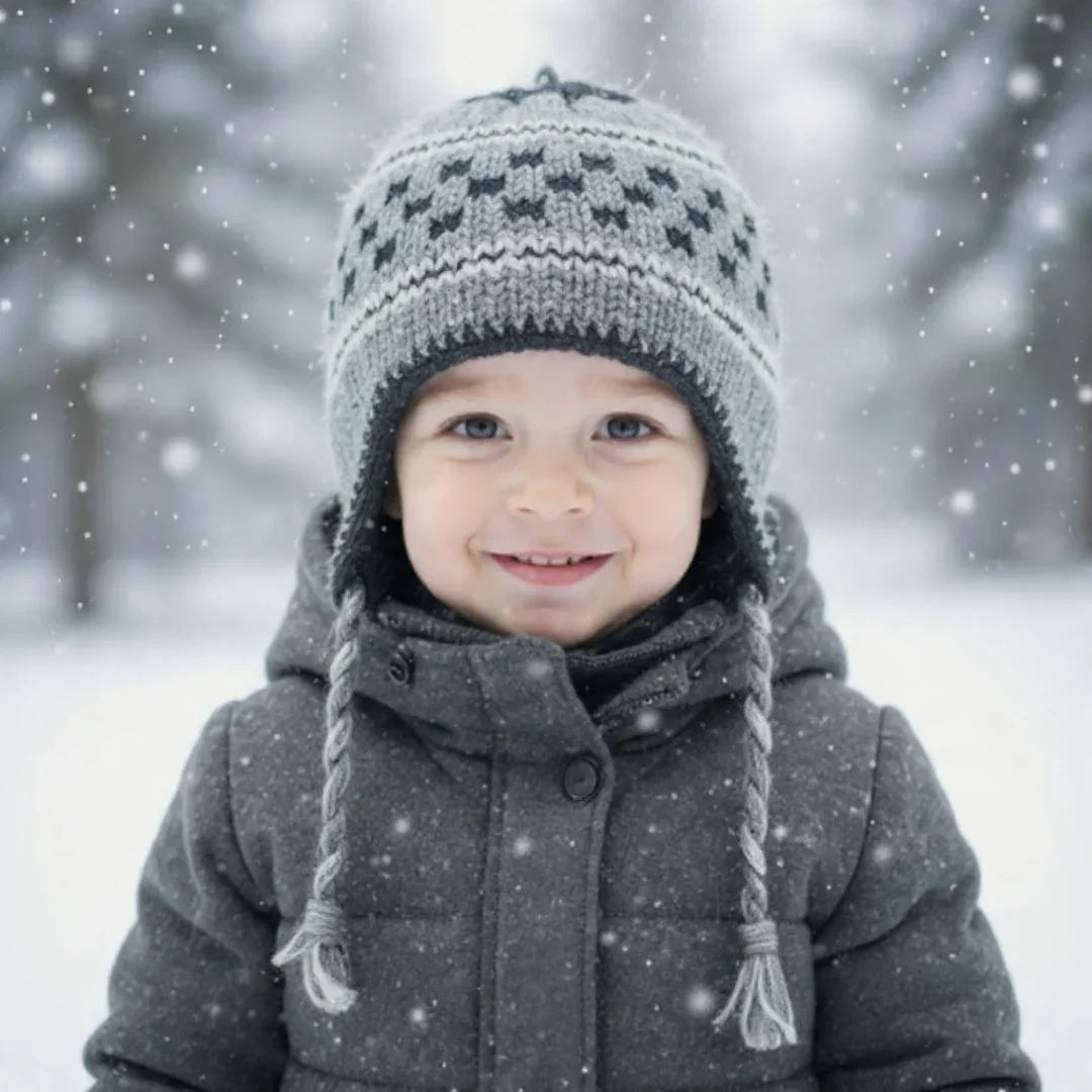 Yakwool Cap | Flaxseed inside | Handwoven | Qureshi