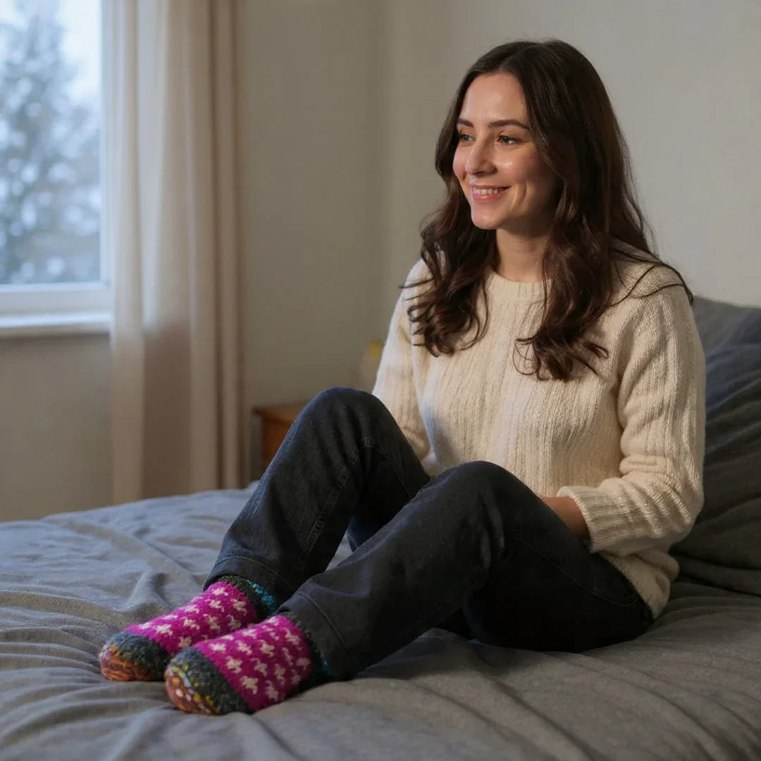 Women Woolen Socks| Yak Wool Socks | Knitted Socks