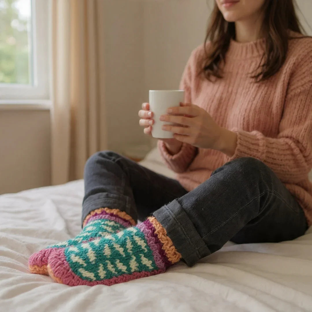 Women Woolen Socks| Yak Wool Socks | Knitted Socks
