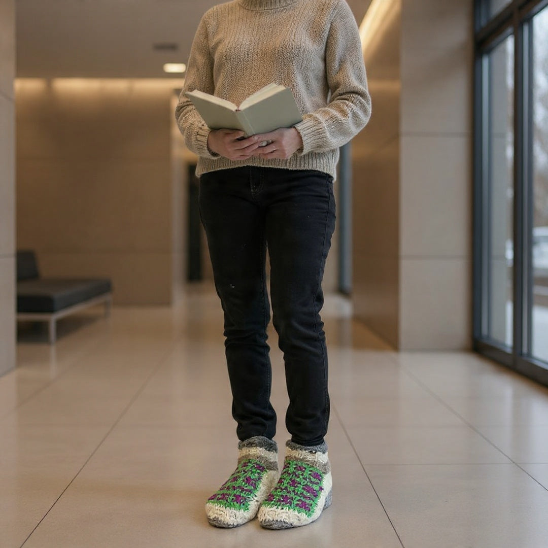 Women Woolen Socks| Yak Wool Socks | Knitted Socks