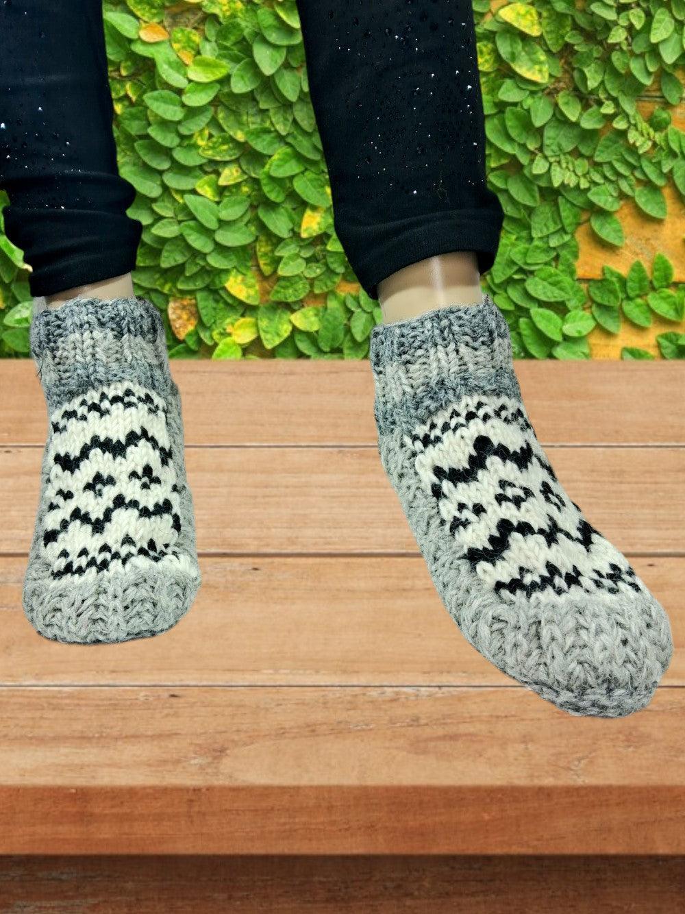 Hand Knitted Socks | Yak Wool Socks | Fleece Socks - ZANSKAR ARTS