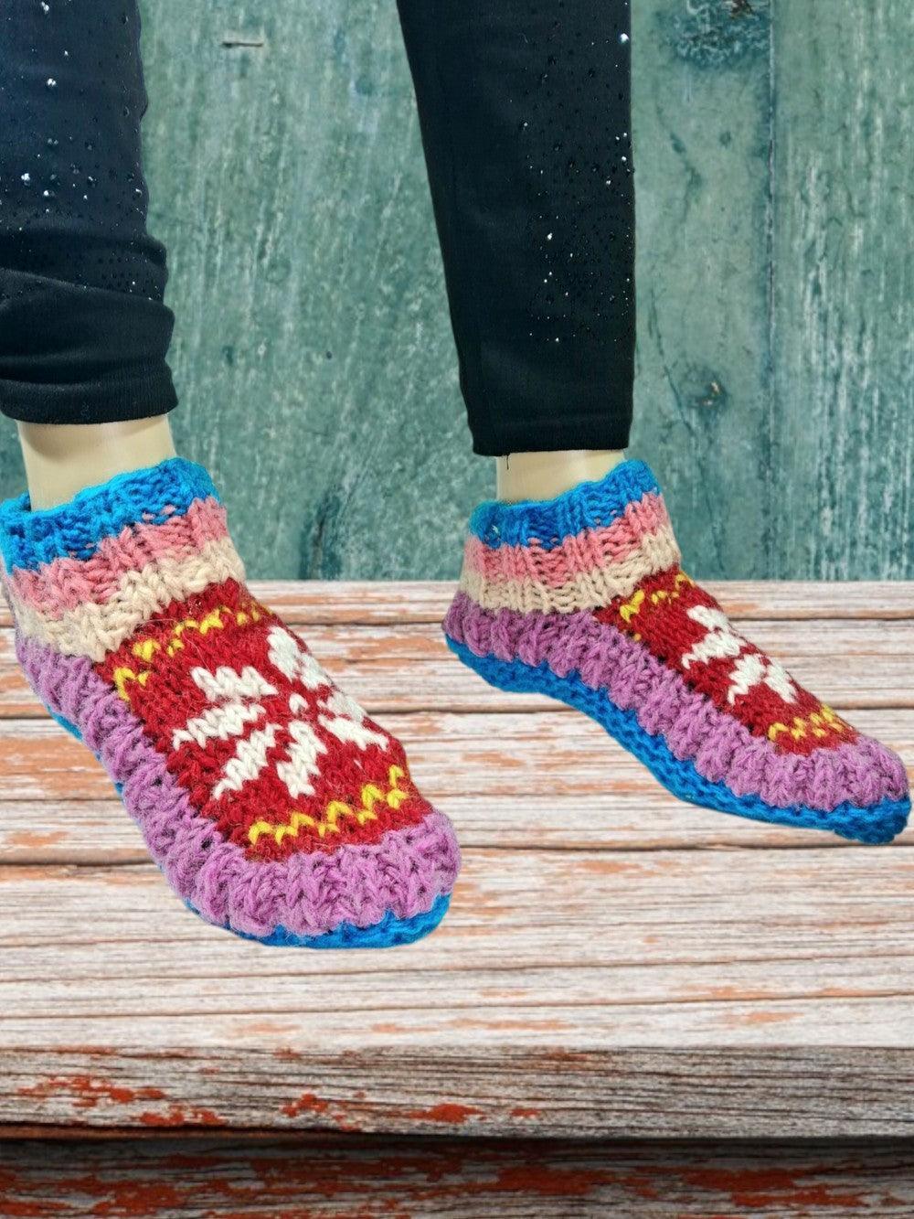 Hand Knitted Socks | Yak Wool Socks | Fleece Socks - ZANSKAR ARTS