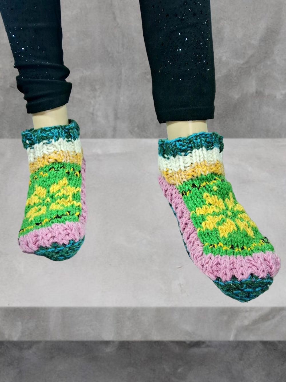 Hand Knitted Socks | Yak Wool Socks | Fleece Socks - ZANSKAR ARTS