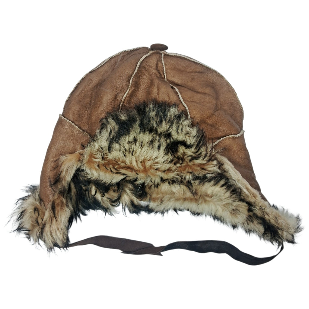 Suede Leather With Fur Cap | Snow Cap | Trapper Cap