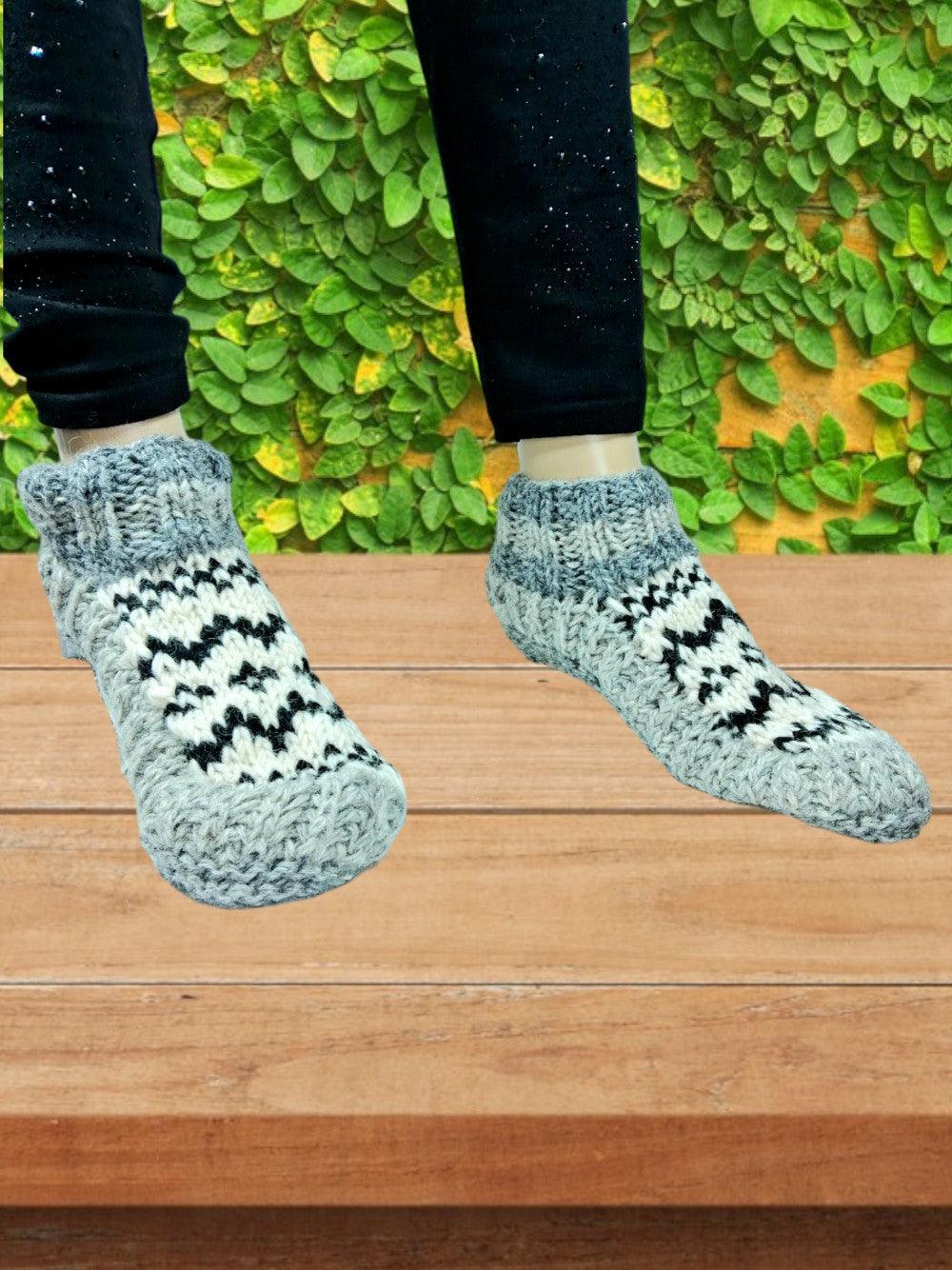 Hand Knitted Socks | Yak Wool Socks | Fleece Socks - ZANSKAR ARTS