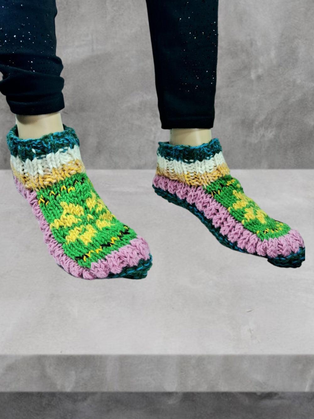 Hand Knitted Socks | Yak Wool Socks | Fleece Socks - ZANSKAR ARTS