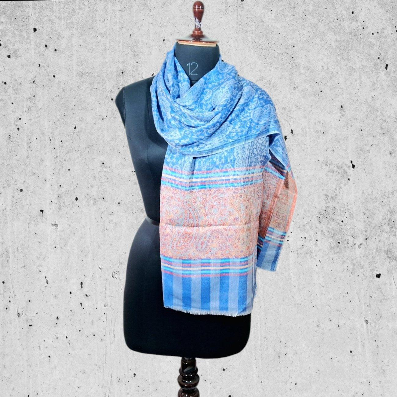 Pashmina Stole | Self Designed Stole | Kani Palla Stole - ZANSKAR ARTS