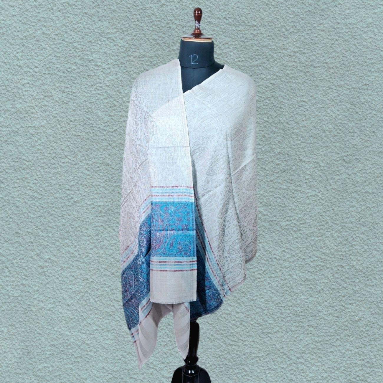 Pashmina Stole | Self Designed Stole | Kani Palla Stole - ZANSKAR ARTS