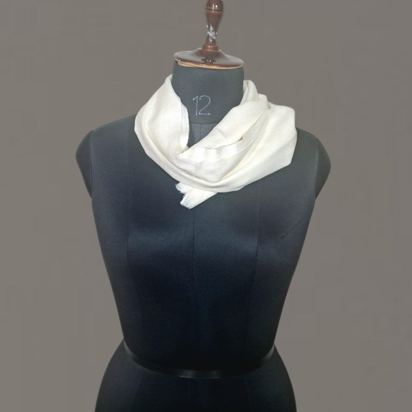 Plain Sami Pashmina | Fine Wool | Muffler - ZANSKAR ARTS