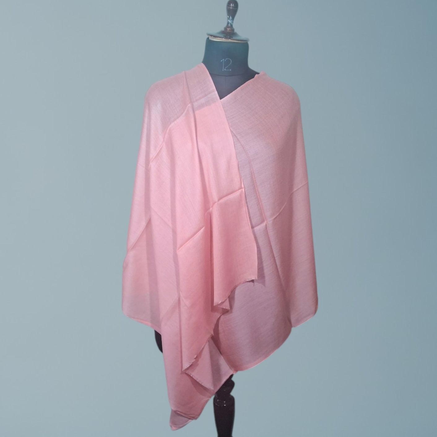 Plain Sami Pashmina Stole | Fine Wool Stole | Plain Stole - ZANSKAR ARTS