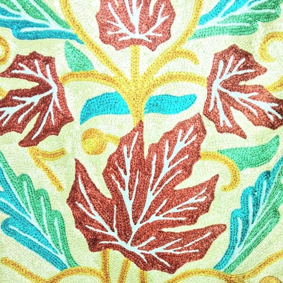 Silk Chain Stitch Rug | Hanging Wall | 1ft /3ft 9inch - ZANSKAR ARTS