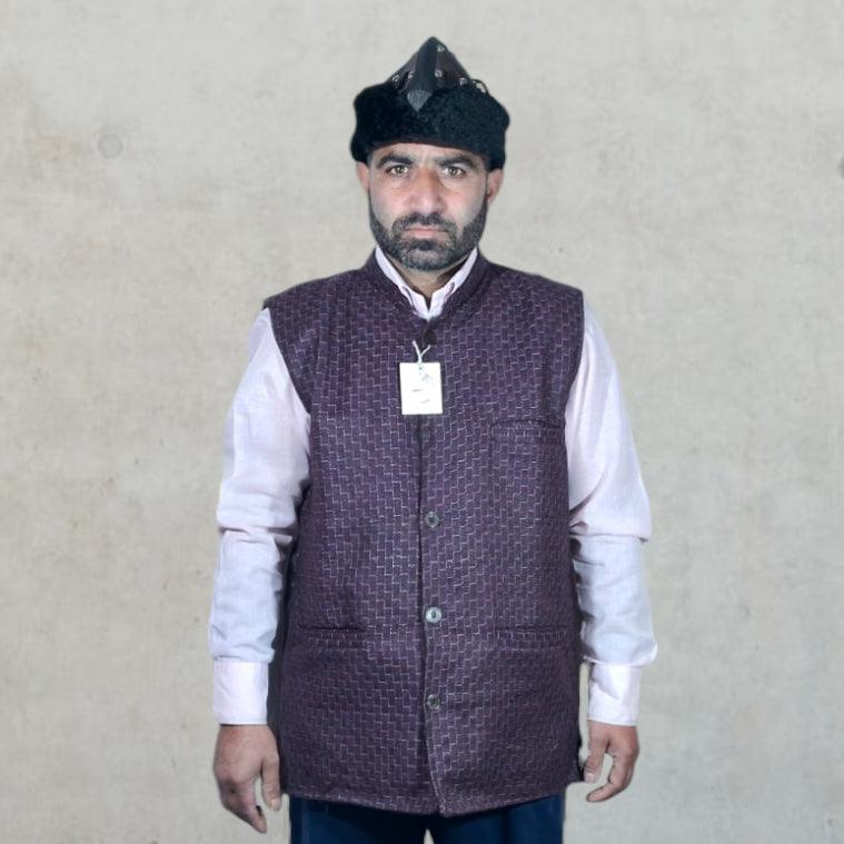 Woolen Waistcoat | Vasket For Men | Yakwool Double Side Jacket For Men - ZANSKAR ARTS