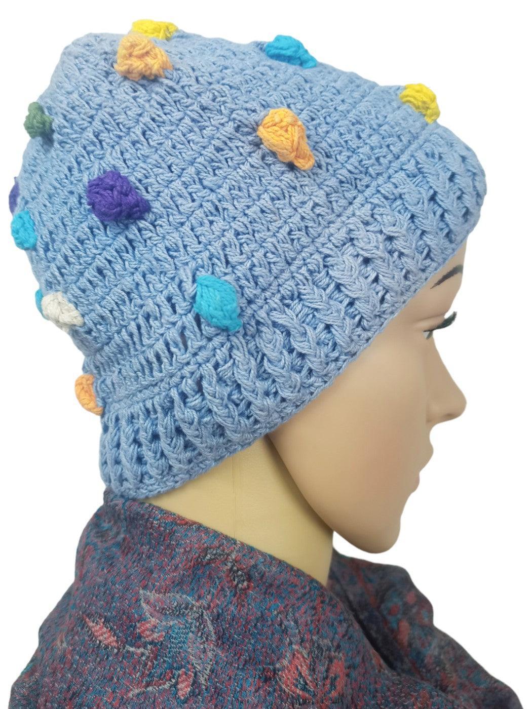 Dotted Handwoven Cap - ZANSKAR ARTS
