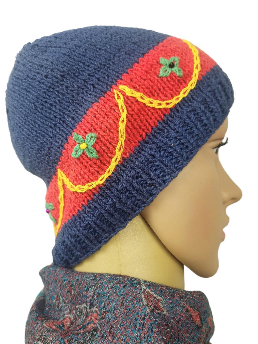 Dotted Handwoven Cap - ZANSKAR ARTS