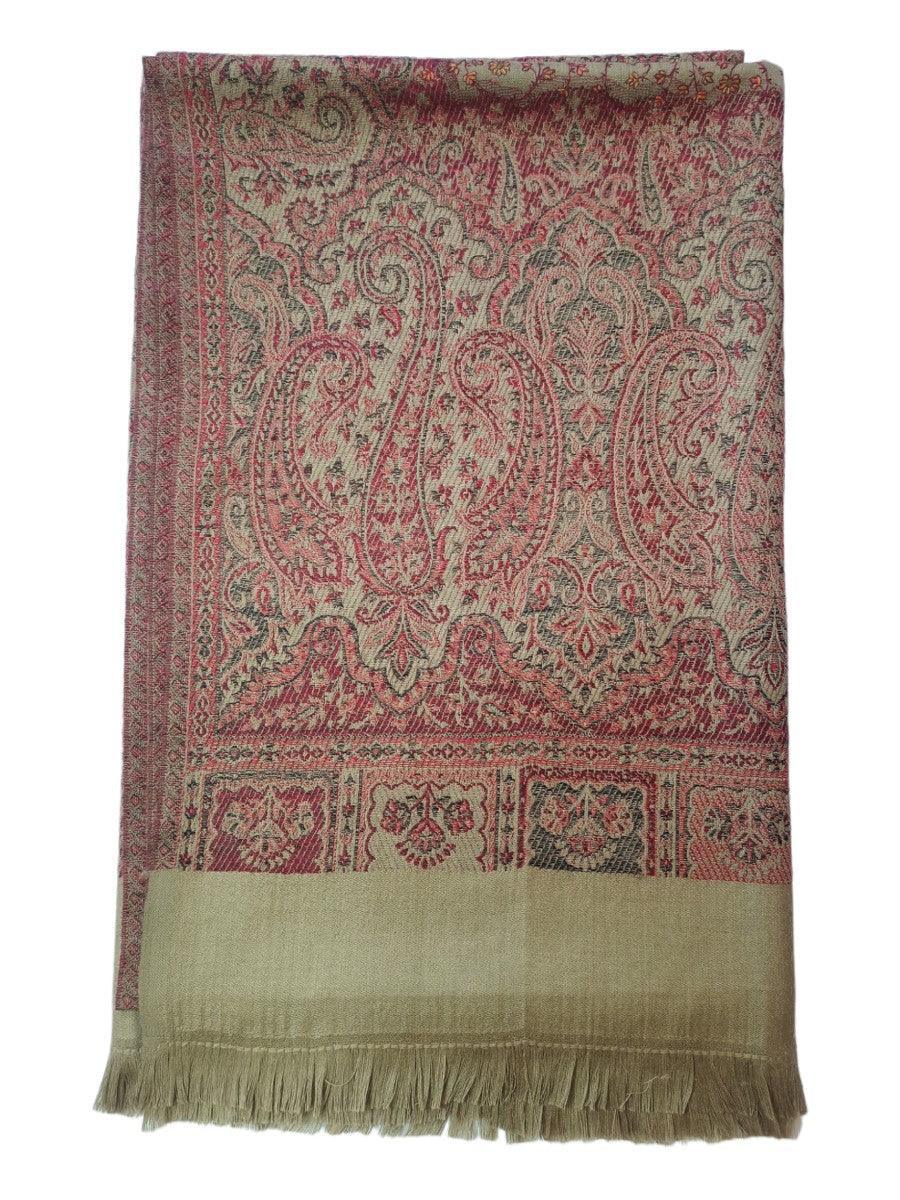 Needle Work Shawl | Woolen Shawl | Multicolor - ZANSKAR ARTS