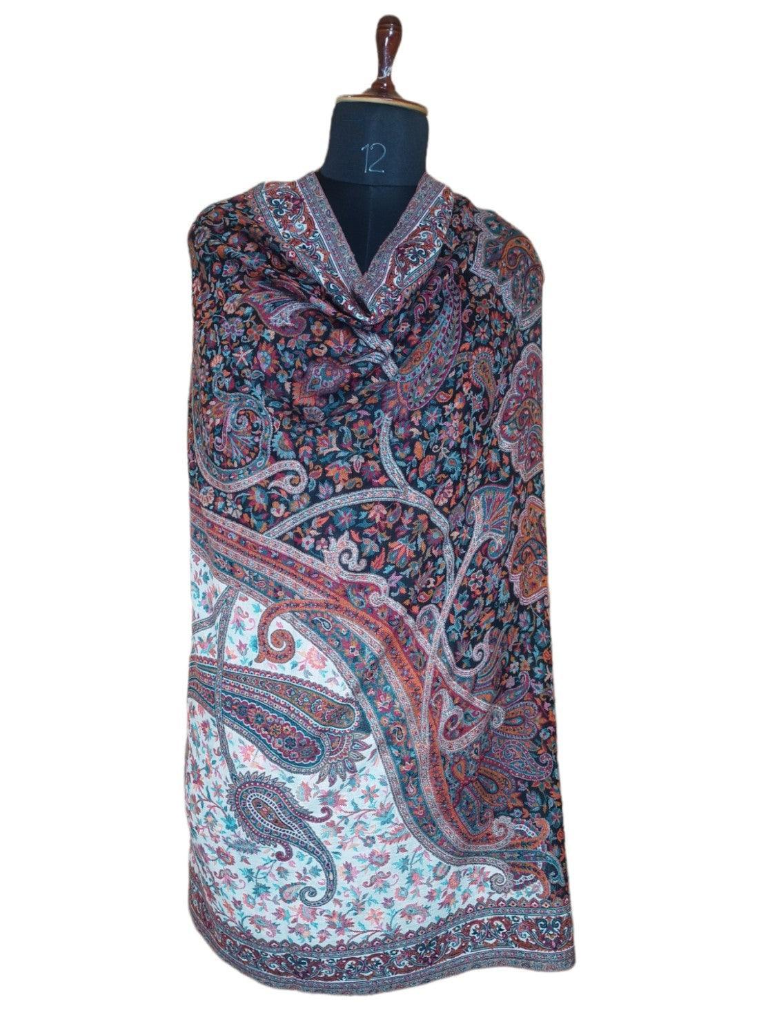 Kani Wool Shawl | Woolen Shawl | Multicolor - ZANSKAR ARTS